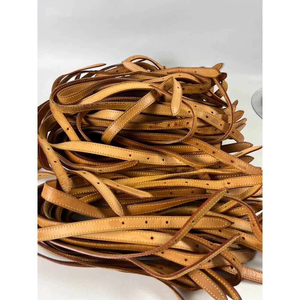 Louis Vuitton Leather Shoulder Strap 27.25" x 1 5/8 Beige 1 Strap